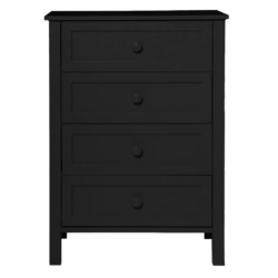 VI Jesse Solid Timber 4 Drawer Tallboy