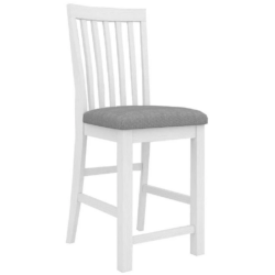 VI Coastal Acacia Timber Fabric Seat Bar Chair