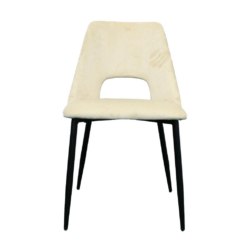 VI Oakridge Fabric Upholstered Metal Leg Dining Chair