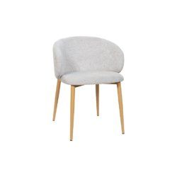 VI Saturn Fabric Upholstered Metal Leg Dining Chair
