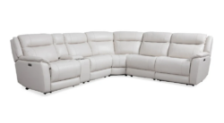 VI Edward Leather Upholstered Modular Electric Recliner Lounge