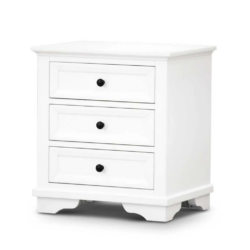 VI Vienna Solid Timber Frame 3 Drawer Bedside