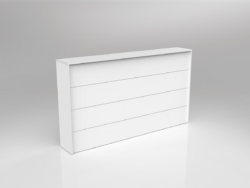OL Axis Straight Reception Counter Facade
