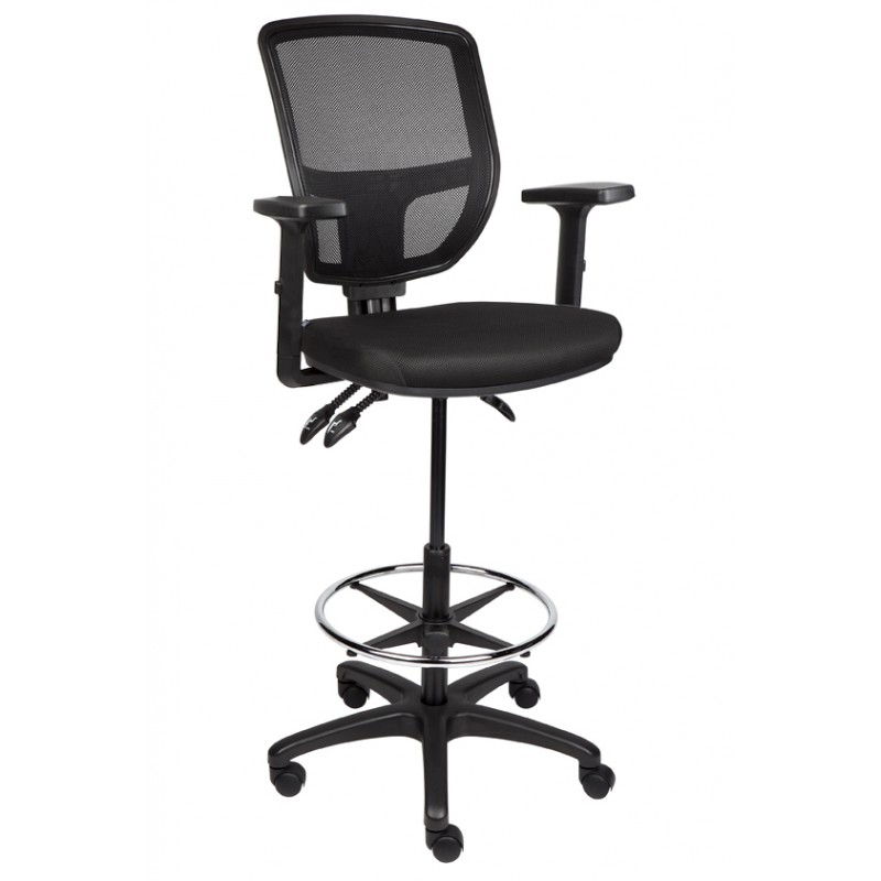 MA Lily Mesh Back Drafting Chair with Arms