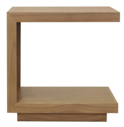 CT Oscar Solid Timber C-Style Lamp Table