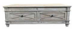 MF Provins Solid Timber 4 Drawer Coffee Table