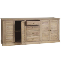 SH Chartres Solid Timber 4 Door 4 Drawer Buffet