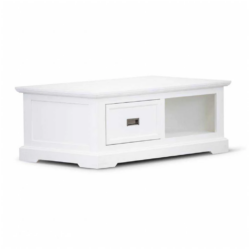 VI Coastal Solid Timber 1 Drawer Coffee Table