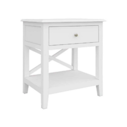 VI Hamilton Solid Timber 1 Drawer Side Table