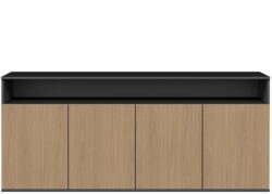 DD Chartres Credenza Buffet with Open Cavity Storage