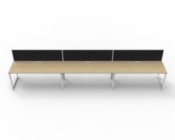 RL Loop Single Side Workstation with Screen Suitable From 1 to 3 Person