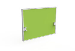 OL Studio50 Deskmount Screens Panel – Breath Fabric with White Frame – 1200mm Height