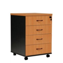 RL Worker 4 Drawer Mobile Pedestal