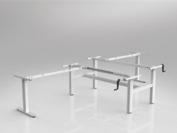 OL Agile Winder 90° Shared Workstation Frame to Suit 2 Worktops