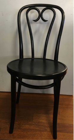 MF Bentwood Ratan Frame Heart Desin Timber Seat Dining Chair