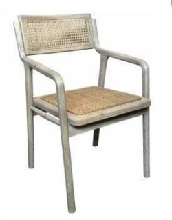 MF Grey Bahamas Rattan Back & Seat Armchair
