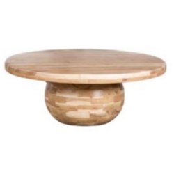 BT Sphere Solid Timber Round Coffee Table