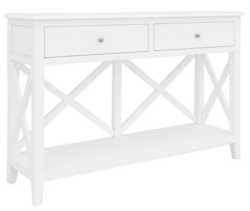 VI Hamilton Solid Timber Console Table with 2 Drawers