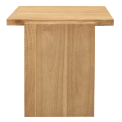 CT Hudson Block Solid Mahogany Timber Square Side Table
