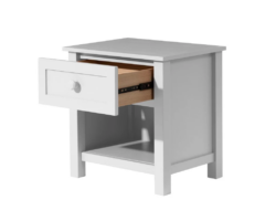 VI Jesse Solid Timber 1 Drawer Bedside Table